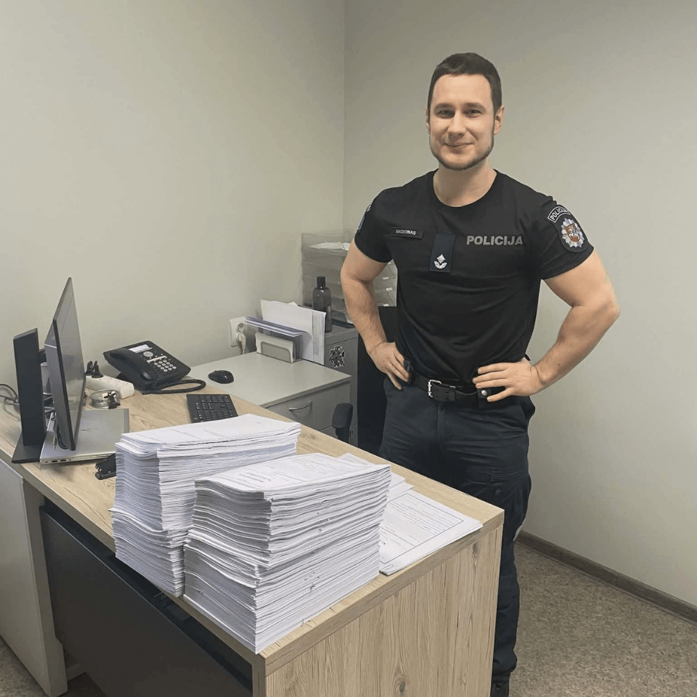 Deividas Bagdonas with police investigations